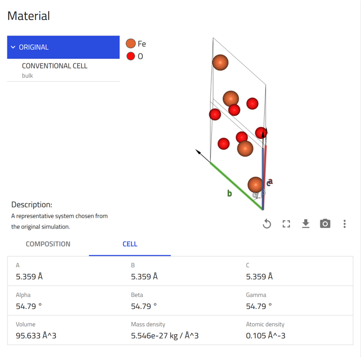 screenshot of electronic properties card