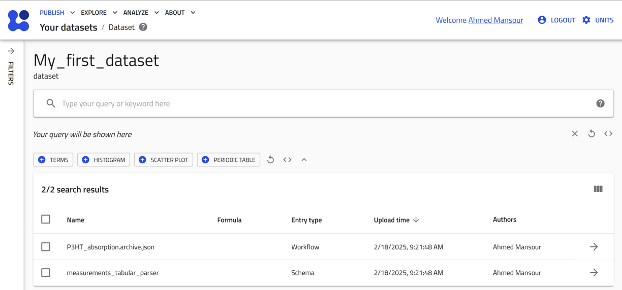 screenshot of the dataset page