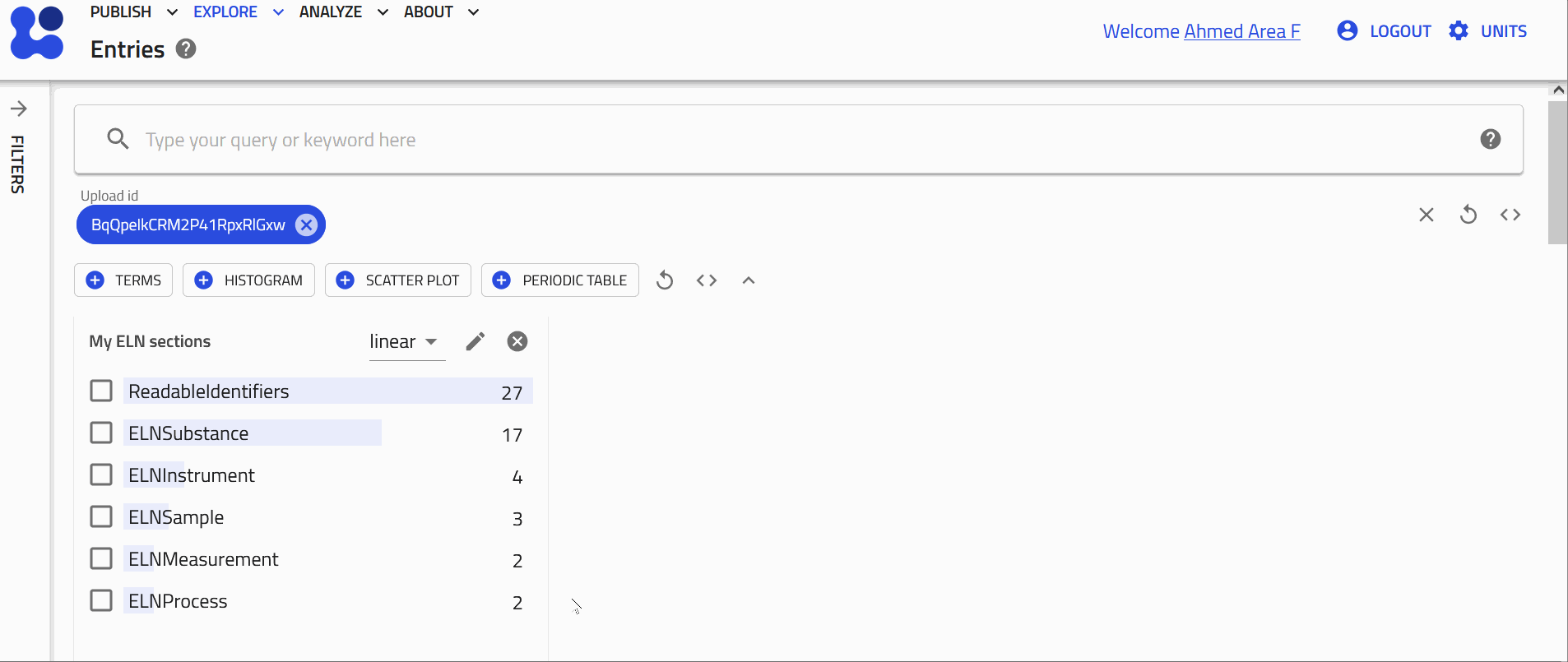 Animation of filtering using widgets