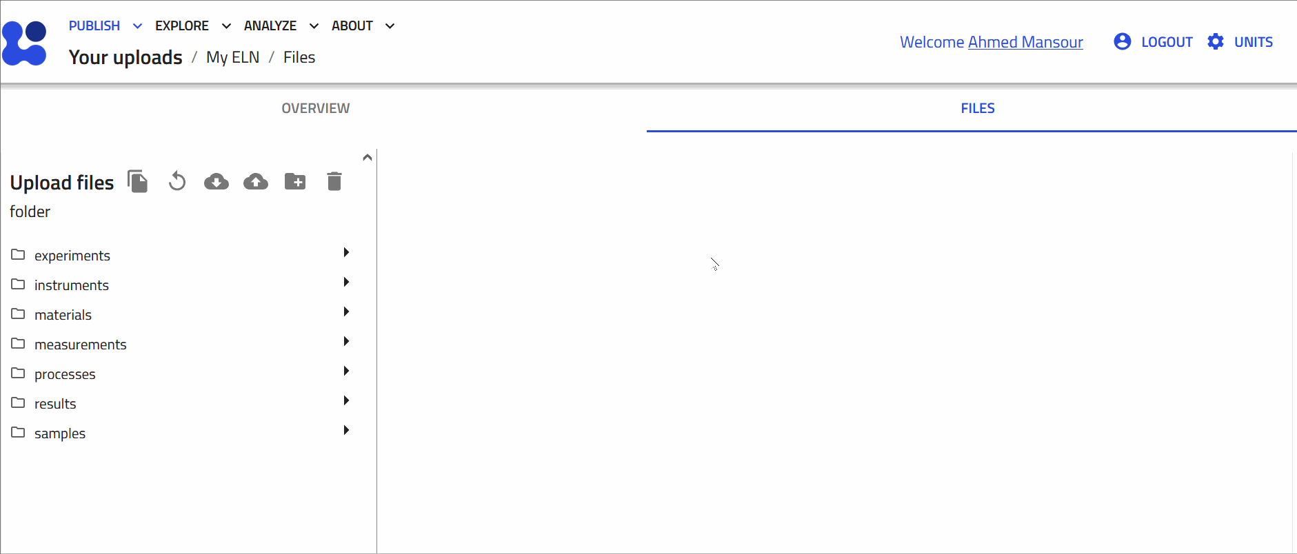 Uploading files to NOMAD